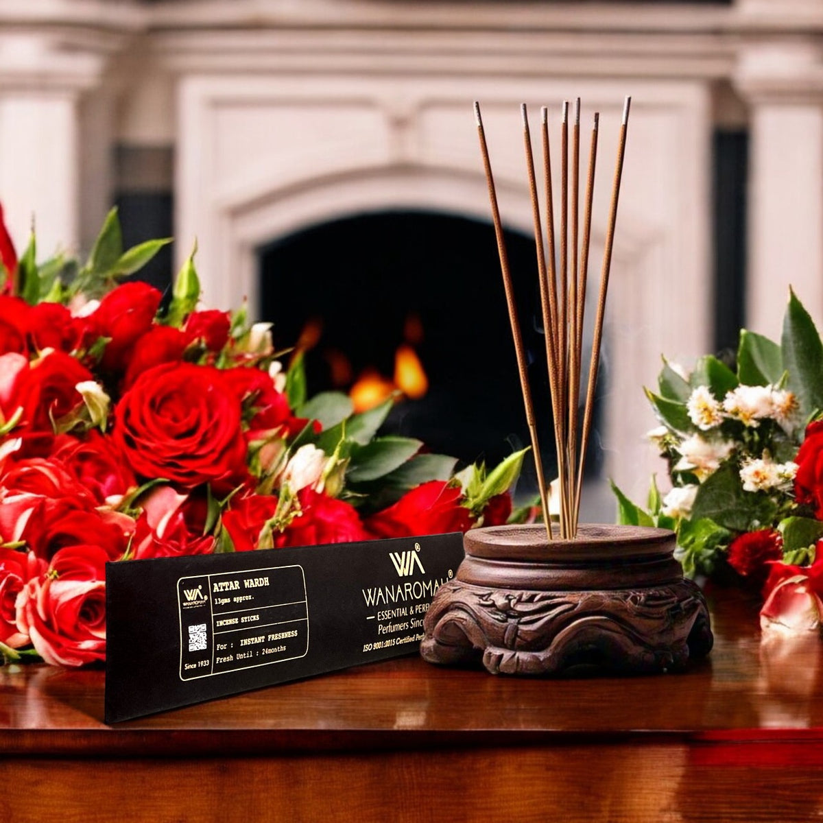 ATTAR WARDH - Pack Of 5 (35 Incense Sticks)-Pack Of 10 (70 Incense Sticks) -1 |Wanaromah Essential & Perfumes